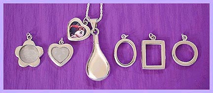 photo frame pendant / pet memorial jewelry