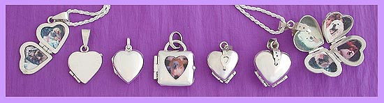 silver locket / memorial jewelry 1