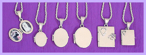 silver locket / pet memorial jewelry 2