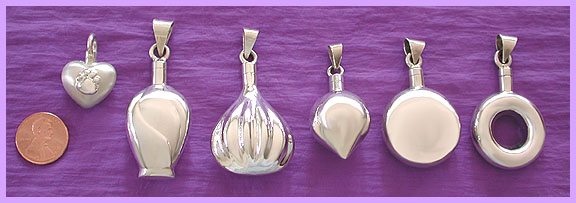 urn pendants / memorial jewelry 1